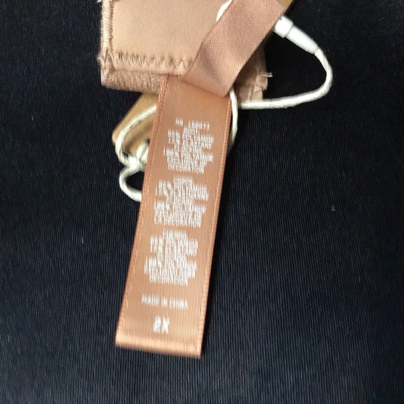 - Skims NWT Ochre Colored Sheer Cotton Underwire Top Size 3X - Picture 2 of 4